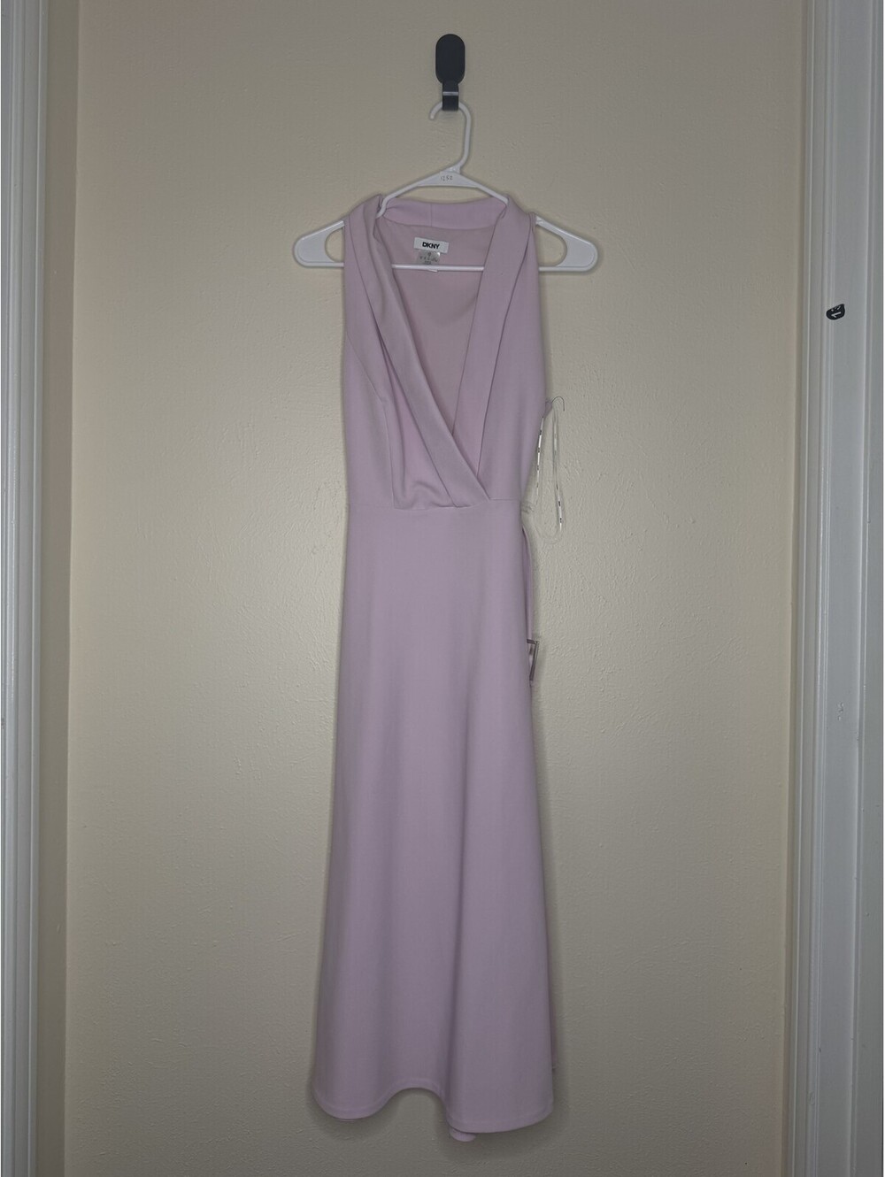 DKNY Sleeveless Midi Dress Pink Women's Size 12 NWT